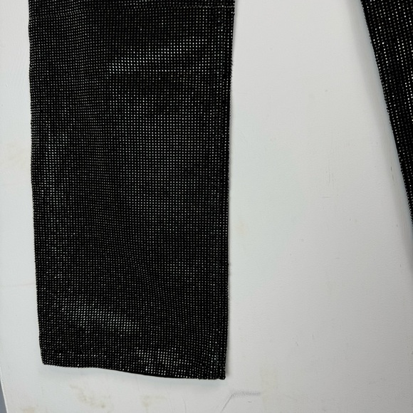 NWT ZARA Black Embellished Straight Leg Jeans Pants Sz 10 Blogger Fav - Picture 9 of 16